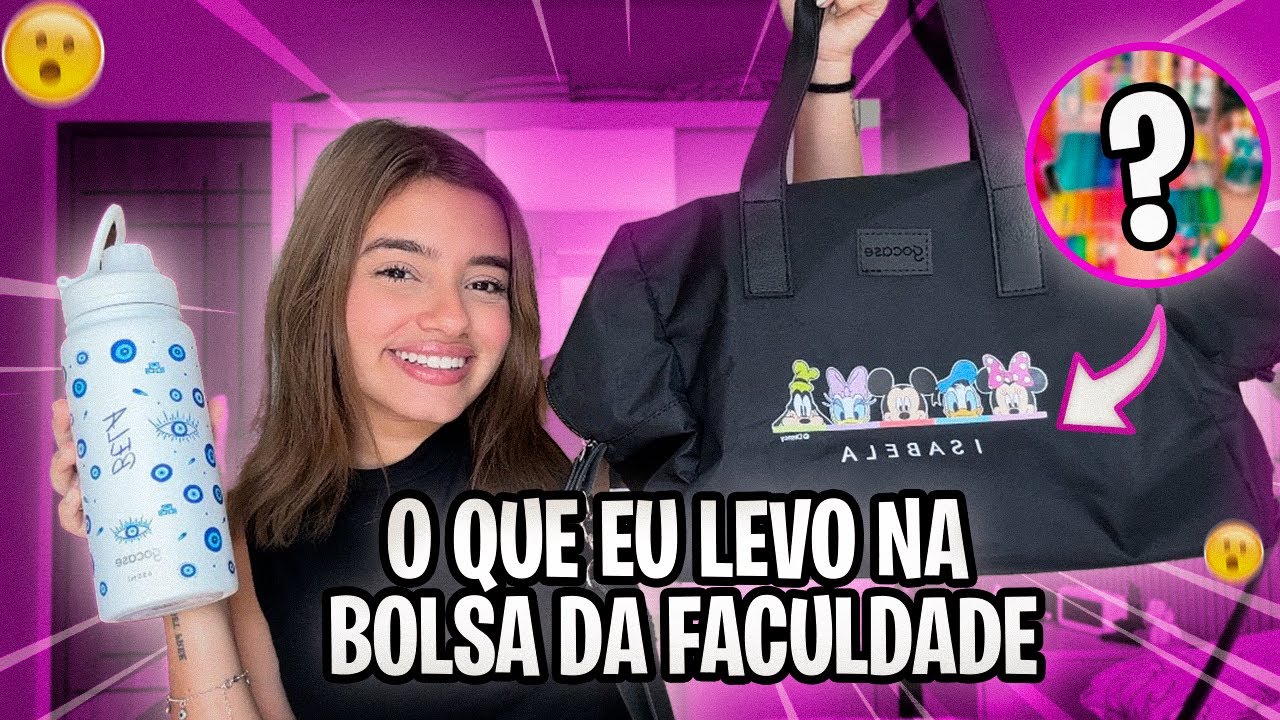 O QUE TEM NA MINHA BOLSA DA FACULDADE DE MARKETING - Bela Almada