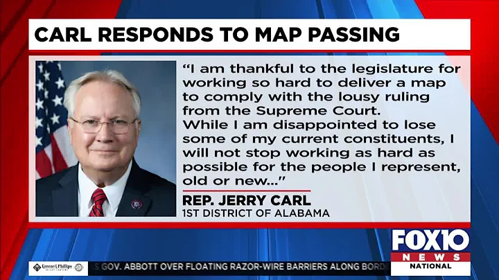 Rep. Jerry Carl reacts to Alabama’s new congressional map