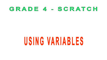 Scratch for Grade 4 - Using Variables