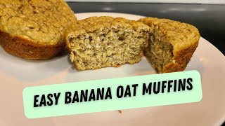 GLUTEN-FREE BANANA OAT MUFFINS || NO FLOUR, LOW SUGAR by No Getting Off This Train 364 views 2 months ago 1 minute, 3 seconds