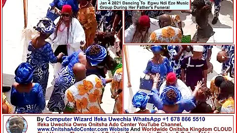Daughter of Chief Ajie Adibua of Onitsha At Her Fathers 2021 Burial By Computer Wizard Ifeka Uwechia