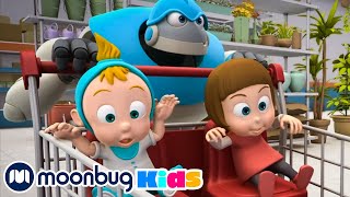 Baby Racer  ARPO The Robot | Kids Cartoons & Nursery Rhymes | Moonbug Kids