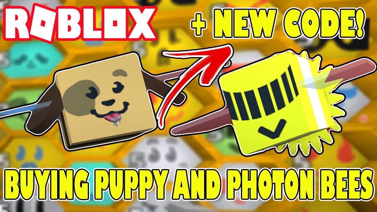 NEW CODE BUYING THE PUPPY BEE BUYING THE PHOTON BEE OVER 2 500r Roblox Bee Swarm 