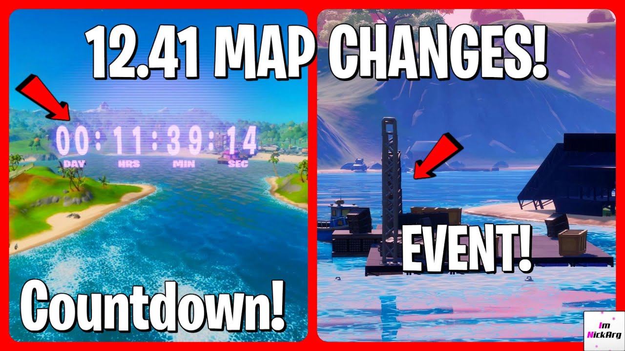 *NEW* 12.41 Update MAP CHANGES! (Event COUNTDOWN, Concert Stage & MORE) | Fortnite