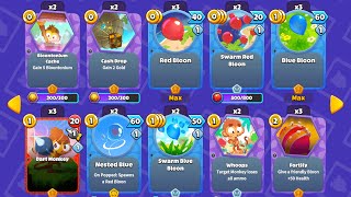 NEW Bloons Card Storm SNEAK PEAK! 80 Cards, Deck Building, & Obyn!