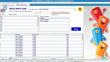 How to Create Route Plan in i-Genius School Software. Call-9236011110 #schoolsoftware