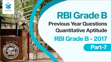 Previous Year Questions of Quantitative Aptitude|2016|Part 7|RBI Gr B|2019|