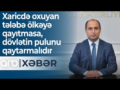 Təhsil naziri: Xaricdə
