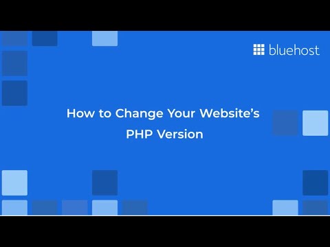 How to Change Your Website's PHP Version on Bluehost - YouTube