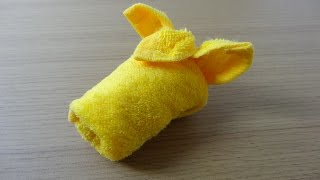 How to Make a Towel Horse　おしぼりアート「ウマ」