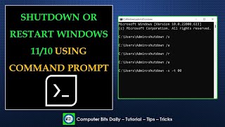 Interesting ways to Shut Down or Restart your windows 11/10 Using CMD