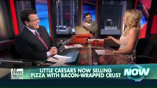Little Caesars now selling pizza with bacon-wrapped crust