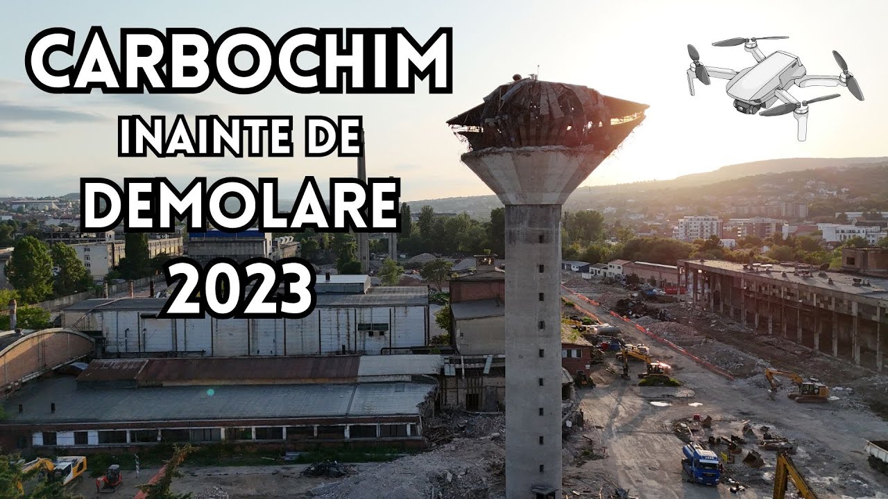 Fabrica Carbochim Cluj în Ultimele Momente | Filmare din Dronă 2023 – Viitorul Rivus Mall | Reupload