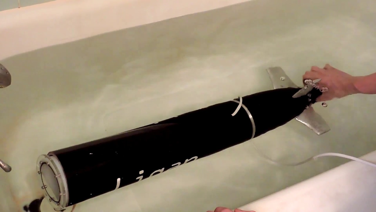 Raspberry PI controlled ROV--First test