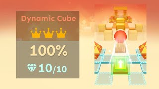 Rolling Sky - Dynamic Cube | All Gems, All Crowns