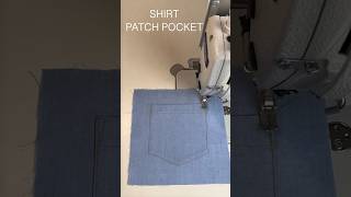Sewing a shirt patch pocket