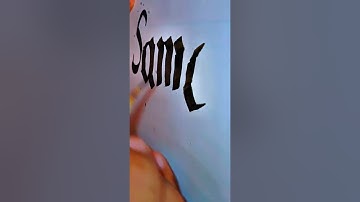 How to write a beautiful name of Sameer in ghotic