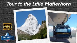 Little Matterhorn / Klein Matterhorn (extended Version): Amazing cablecar ride &quot;Matterhorn Glacier&quot;