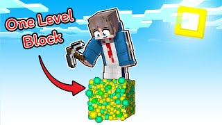 วันนี้ผมติดอยู่ใน One Level Block จะรอดไหมนะ l Minecraft
