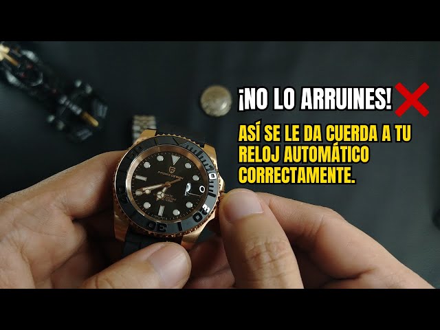 montre automatique dar cuerda a reloj automatico