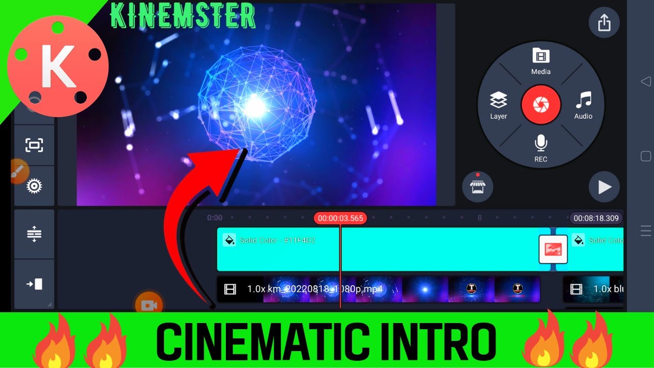 How to Make Cinematic Intro For YouTube Video in Kinemaster |Intro ...