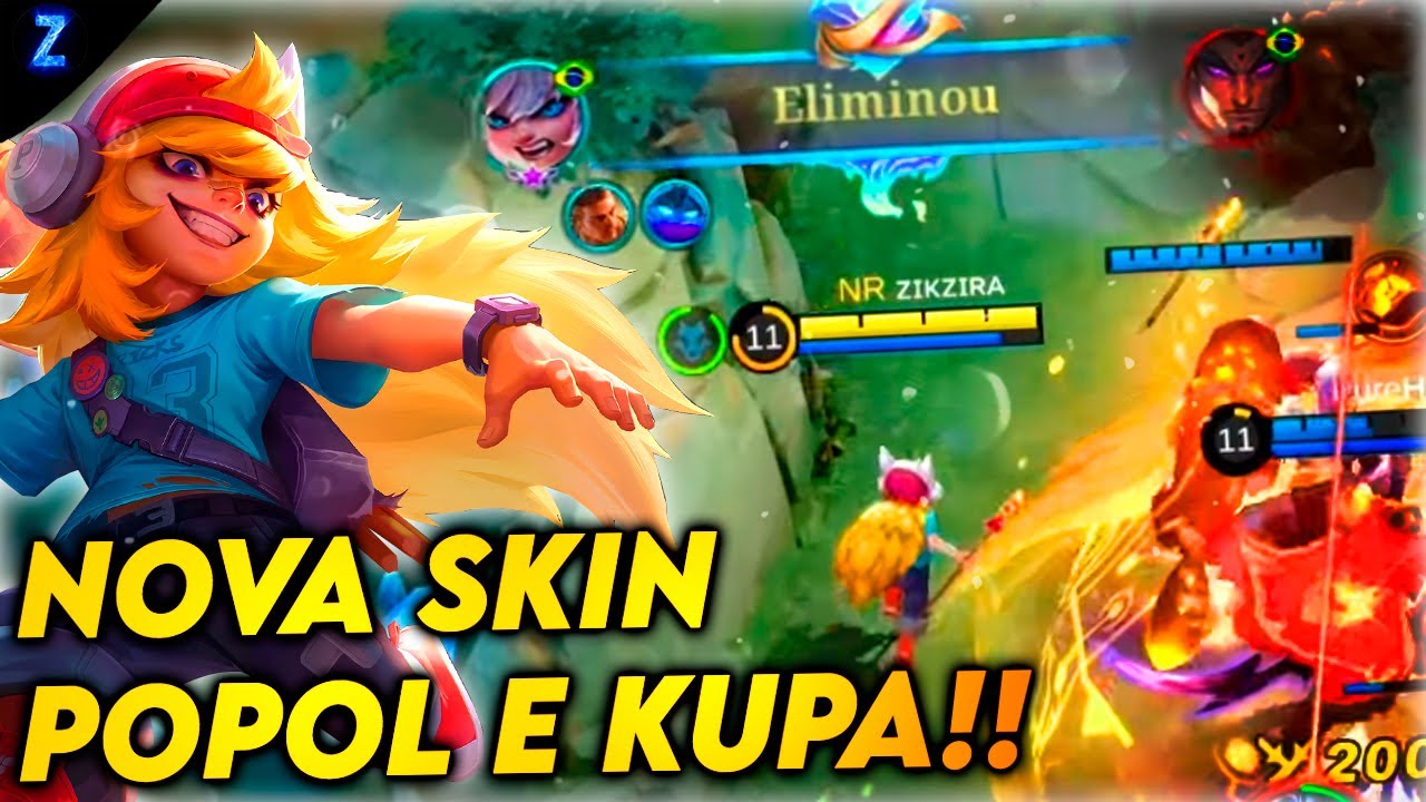 NOVA SKIN MEMBRO ESTRELA - POPOL E KUPA!!