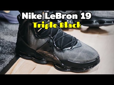 lebron 19 triple black