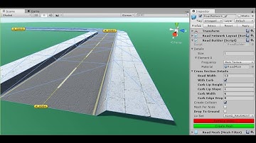 Unity3D Road Builder : Cross section options
