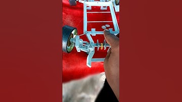 Front wheel drive in RC car, homemade PVC model #mechanical #diy #shorts #viral