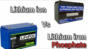 Li-ion vs Lifepo4 (which is best)