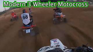 Awesome Action!! The Crash that Broke Robs Back. Modern 3 Wheeler Motocross, Dade City MX Florida.