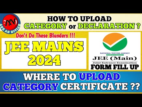 Category Certificate For Jee Main Form | When and Where To Upload ...