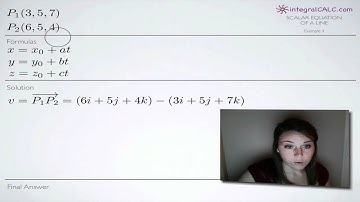 Scalar Equation of a Line Example 4 (KristaKingMath)