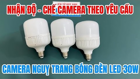 Camera ngụy trang giá rẻ - camera giấu kín bóng đèn led 30w wifi full4k xem từ xa qua wifi 3g 4g
