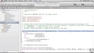 IPhone tutorial Building The Music List View Controller
