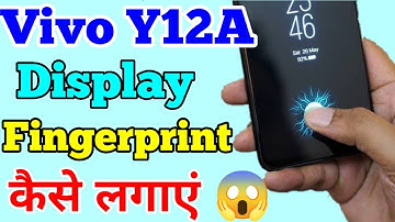 Vivo Y12A Display Finger Print Lock Screen Setting Kaise Lagaye // Display Finger Print Lock In Vivo