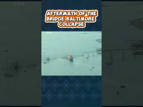 aftermath of the bridge Baltimore collapse | pasca runtuhnya jembatan Baltimore #baltimore #collapse