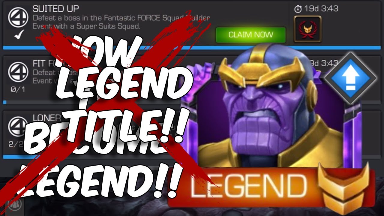 How To Get THANOS Legend Title 2025 - Tips & Tricks Guide - Marvel Contest Of Champions