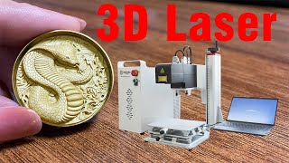 3D LASER Engraving Machine for Copper/Brass/Aluminum metal embossing