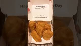 Mcdonalds Valentines Day Chicken Mcnuggets  yahooaustralia shorts