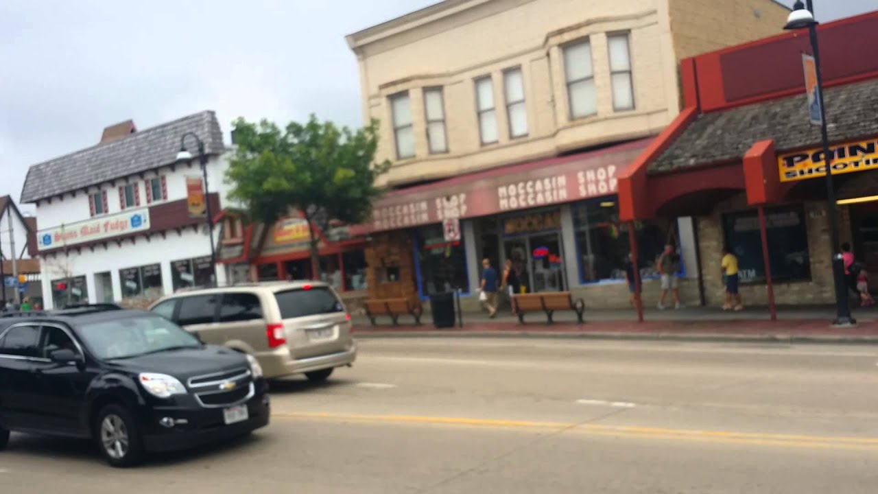 Wisconsin Dells main street YouTube