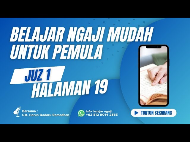 Ngaji Mudah Diikuti Untuk Pemula - Juz 1 Halaman 19 class=