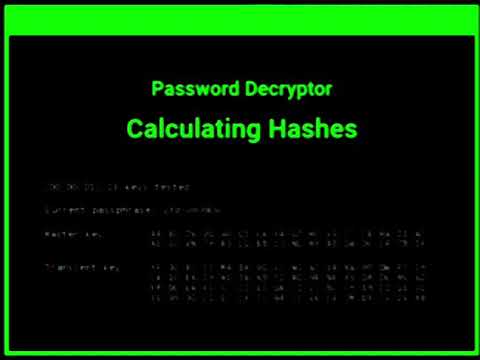 Password Decryptor Hacking Animation