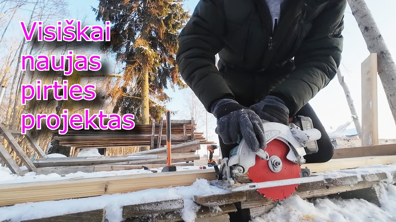 Vasario 4/ Naujo pirties projekto konstrukcija/ Pirtis kurioje suvimdė