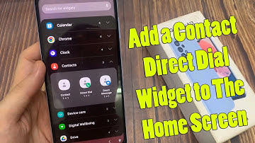 Samsung Galaxy A13: How to Add a Contact Direct Dial Widget to The Home Screen