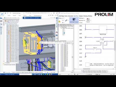 Wiring and Harness Design in Solid Edge