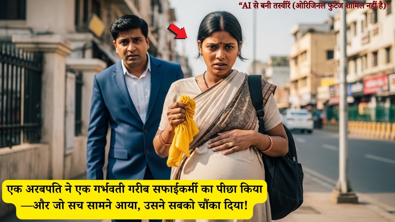 एक अरबपति ने एक गर्भवती गरीब सफाईकर्मी का पीछा किया—और जो सच सामने आया, उसने सबको चौंका दिया!