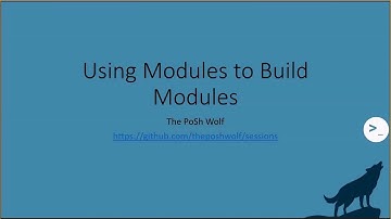 Using Modules to Build Modules