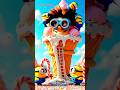 Ice Cream Tower Construction Mission: Tiny Builders in a Sweet Fantasy World!" 🍦👷‍♂️🍬 #shorts