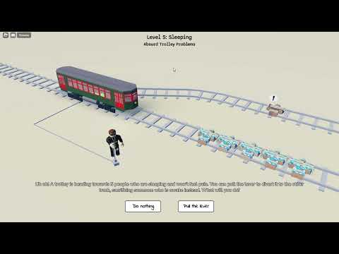 Playing The Trolley Game on Roblox